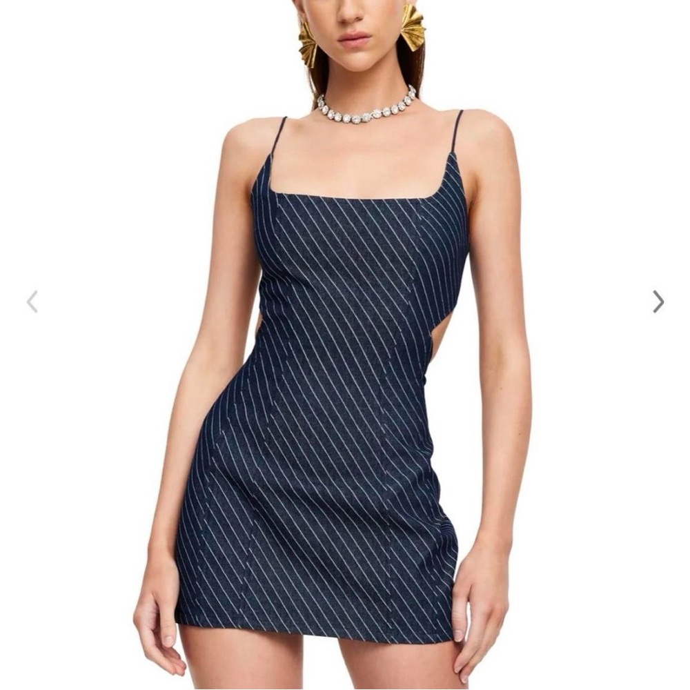 Denim Striped Dress size small